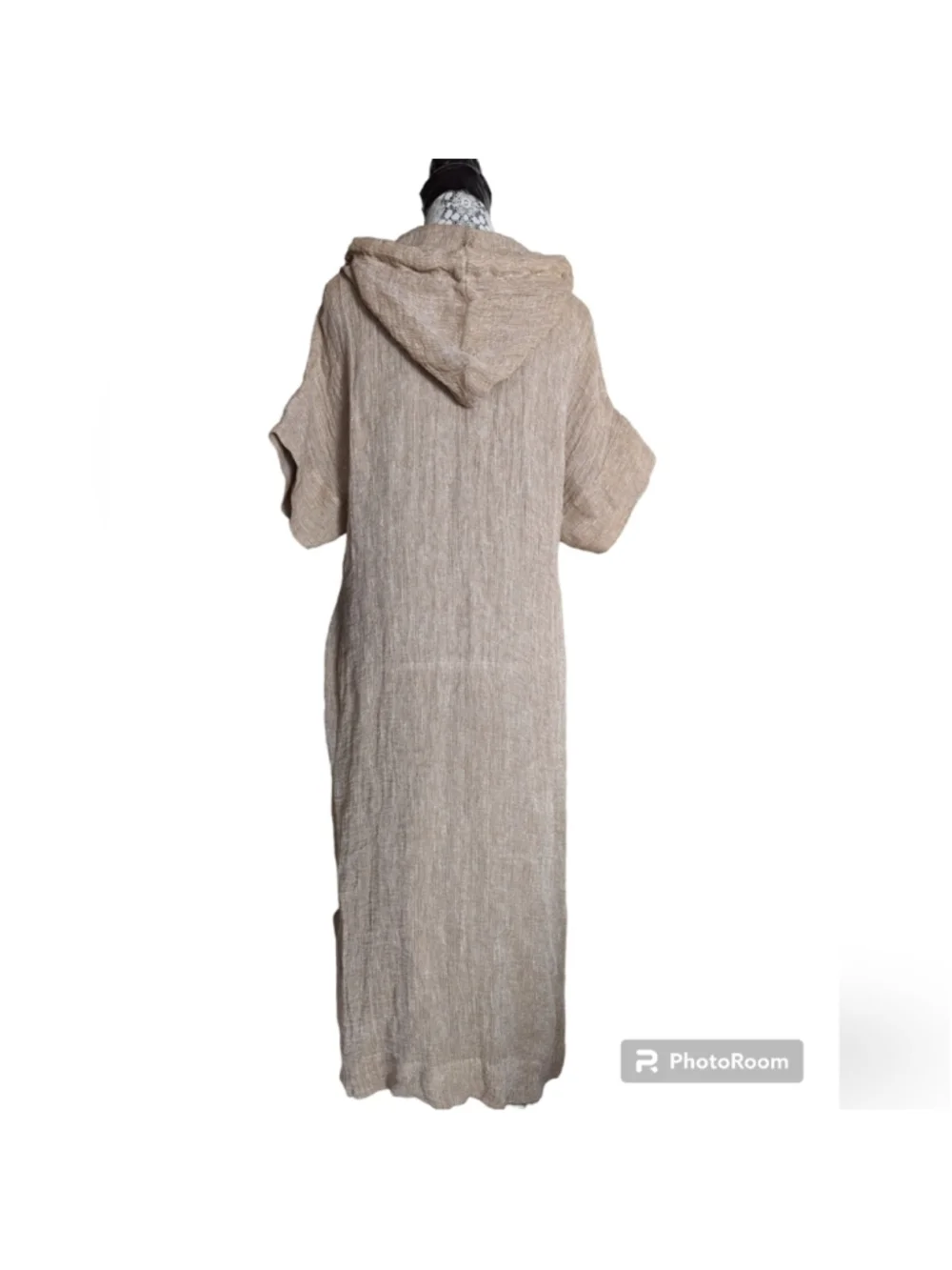 HP. LISA Marie Fernandez Hooded Linen-Blend Gauze Kaftan